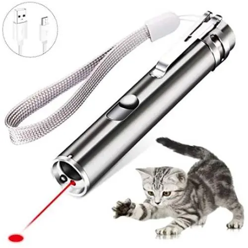 MEILOSTK Cat Toy, USB Rechargeable Cat Toy with Moon Flashlight and Fluorescent Light for Cat and Dog MEILOSTK Cat Toy, USB Rechargeable Cat Toy with Moon Flashlight and Fluorescent Light for Cat and Dog