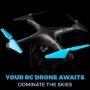 Force1 U45WF Drones with Camera for Adults and Kids - VR Capable WiFi Drone, Remote Control FPV Drone with 720p HD Camera and 2 Drone Batteries