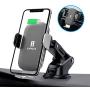 KAPPLUS Wireless Car Charger Mount,10W Qi Fast Charging Auto-Clamping Car Holder,Windshield Dash Air Vent Phone Stand for iPhone 11/11 Pro Max/Xs Max/Xs/X/XR/8+,Samsung S10/S10/S10+/S9/S9+/S8+