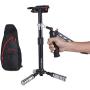 IFOOTAGE Aluminum Handheld Camera Stabilizer 20 inches Video Steadycam Stabilizer with 1/4 inch Screw Quick Release Plate Compatible for DSLR Cameras Camcorders, Up Load 6.6 lbs