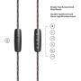 Earphones,OARIE in-Ear Headphones Stereo Earbuds with Microphone for iPhone, iPod, iPad, Samsung (Red)