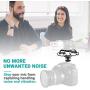 Movo SMM5-B Universal Microphone and Portable Recorder Shock Mount - Fits the Zoom H1n, H2n, H4n, H5, H6, Tascam DR-40x, DR-05x, DR-07x and others with a 1/4" Mounting Screw (Black)