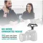Movo SMM5-B Universal Microphone and Portable Recorder Shock Mount - Fits the Zoom H1n, H2n, H4n, H5, H6, Tascam DR-40x, DR-05x, DR-07x and others with a 1/4" Mounting Screw (Black)