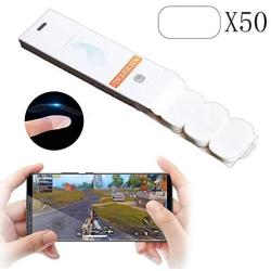 NICESTAL 50 PCS PUBG Mobile Game Finger Sleeve Mobile Game Controller Esports Mobile Game Aids Reduce Friction and Increase Hand Speed to Prevent Sweat a for Children and Friends