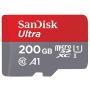 SanDisk 200GB SDXC Micro Ultra Memory Card Works with Samsung Galaxy A10, A20, A70 Cell Phone Class 10 (SDSQUAR-200G-GN6MN) Bundle with (1) Everything But Stromboli MicroSD and SD Card Reader