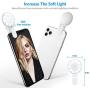 ORIA Selfie Light Ring, Portable Clip-on Phone Lights, Adjustable Brightness Selfie Fill Light, Phone Selfie Lamp for Live Stream, Make-up, Smart Phone, Photography, Video Lighting