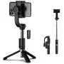 Selfie Stick Tripod Bluetooth,MOMAX Anti-Shake Handheld Extendable Phone Tripod Selfie Stick with Wireless Remote,Single-axis Stabilizer Anti-Shake Head Compatible with Android/iOS Mobile Phone Selfie Stick Tripod Bluetooth,MOMAX Anti-Shake Handheld Extendable Phone Tripod Selfie Stick with Wireless Remote,Single-axis Stabilizer Anti-Shake Head Compatible with Android/iOS Mobile Phone