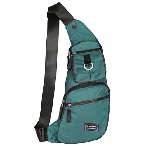 Vanlison Large Sling Bag Crossbody Shoulder Chest Back Pack Anti Theft Travel Bags Daypack Lake Blue