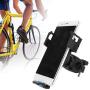 Enrilior PVC Mountain Bicycle Mobile Phone Holder Bracket Bike Handlebar Cellphone Rack(Black Blue)