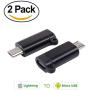 iPhone to Android Adapter, HkittyXiong Apple Lightning to Micro USB Cable Adaptor Charge Sync Connector for Smartphone, Tablet, GPS, Power Bank Through Apple Lighting Cable