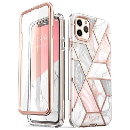 i-Blason Cosmo Series Case for iPhone 11 Pro Max 2019 Release, Slim Full-Body Stylish Protective Case with Built-in Screen Protector (Marble)