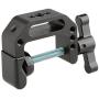 CAMVATE C-Clamp with 1/4 and 3/8 Thread Hole for Camera Monitor(Black T-Handle)