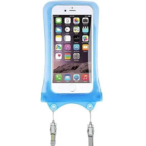 AquaVault 100% Waterproof Floating Smart Phone Case & Money Pouch, Fits All Phones, Dual Layer Shock Absorbing, Includes Neck Strap AquaVault 100% Waterproof Floating Smart Phone Case & Money Pouch, Fits All Phones, Dual Layer Shock Absorbing, Includes Neck Strap