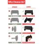 PUBG Mobile Game Controller and Gamepad Fortnite/Knives Out/Rules of Survival for iPhone iOS/Android【Upgraded Version】GAMR+ Sensitive Shoot and Aim Triggers for L1R1 Joystick Gaming Handle