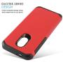 CasemartUSA Phone Case for [Alcatel TCL LX (A502DL)], [DuoTEK Series][Red] Shockproof Cover [Impact Resistant][Defender] for Alcatel TCL LX (Tracfone, Simple Mobile, Straight Talk, Total Wireless)