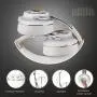 Bluetooth Headphones, Riwbox XBT-880 Wireless Bluetooth Headphones Over Ear with Microphone and Volume Control Wireless and Wired Foldable Headset for iPhone/iPad/PC/Cell Phones/TV (White&Gold)