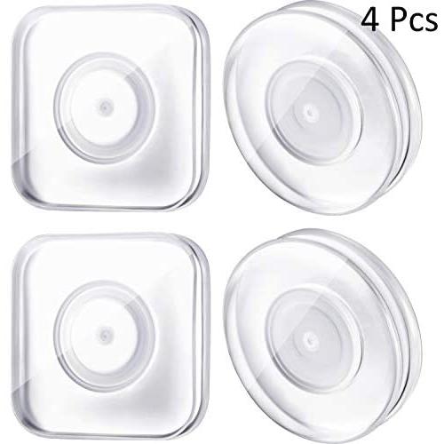 4 Pieces Nano Casual Paste Phone Holder Nano Magic Stickers Nano Gel Pad PU Material Reusable Traceless Magic Paste for Home, Car, Office Storage of Various Small Device and Items