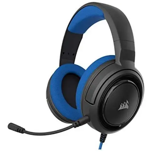 Corsair HS35 - Stereo Gaming Headset - Memory Foam Earcups - Headphones Designed for Playstation 4 (PS4) and Mobile – Blue Corsair HS35 - Stereo Gaming Headset - Memory Foam Earcups - Headphones Designed for Playstation 4 (PS4) and Mobile – Blue