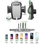 CarKit 2-in-1 CD Phone Holder for Car & Car Vent Phone Mount with Free Bonus Car Charger, Car Phone Mount for iPhone 11 Pro Max Xs Xr 8+ 7 Samsung Galaxy S20 Ultra S10 S9+ S8 & Other Cell Phones