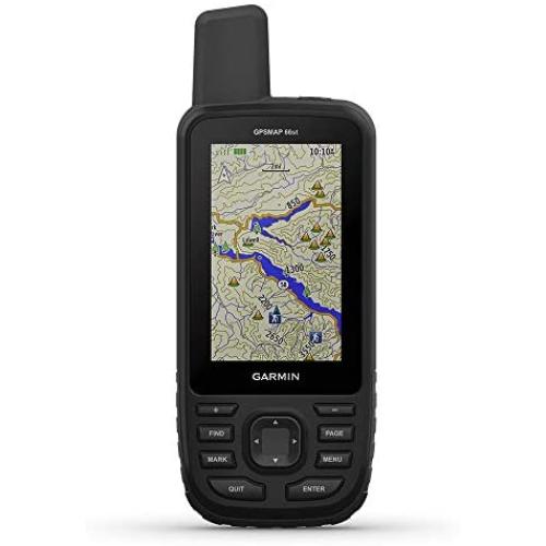 Garmin GPSMAP 66st, Handheld Hiking GPS with 3” Color Display, Topo Maps And GPS/GLONASS/GALILEO Support (010-01918-10)