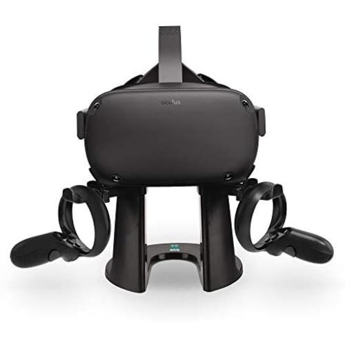 AMVR VR Stand,Headset Display Holder and Controller Mount Station for Oculus Quest, Rift or Rift S Headset and Touch Controllers