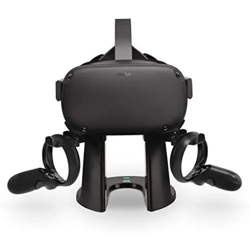 AMVR VR Stand,Headset Display Holder and Controller Mount Station for Oculus Quest, Rift or Rift S Headset and Touch Controllers AMVR VR Stand,Headset Display Holder and Controller Mount Station for Oculus Quest, Rift or Rift S Headset and Touch Controllers