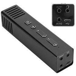 eboxer-1 Aluminum Full CNC Phone Mic Portable Voice Amplifier Mini Voice Changer for for Sound(Black)