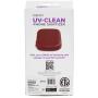 HoMedics UV-Clean Phone Sanitizer | Faster Than Any UV Sanitizer On The Market | Kills Up to 99.9% of Bacteria & Viruses at The DNA Level | Mercury and Chemical Free (Red)