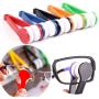 Microfiber Spectacles Cleaner Brush Lens Clothes Sunglasses Mini Eyeglass Cleaning Tool Mobile Phone Cleaning Soft Wipes Clip Keyrings Gift 7 * 2.5cm,Random Color (3pcs)