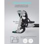 Gooseneck Bed Phone Holder, SAIJI Flexible Long Arm Phone Mount for Desk, Clip Bracket Clamp Stand for 4.0-6.5 Mobile Cell Phone Stand Document Camera Nintendo Switch (Black)