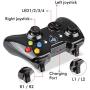 EasySMX Wireless 2.4g Game Controller Support PC (Windows XP/7/8/8.1/10) and PS3, Android, Vista, TV Box Portable Gaming Joystick Handle (Wireless Joystick)