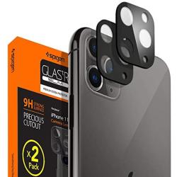 Spigen Camera Lens Screen Protector [2 Pack] designed for Apple iPhone 11 Pro / iPhone 11 Pro Max - Jet Black