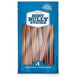 Best Bully Sticks USA Bully Sticks Dog Chews - Made in USA, All-Natural, Grass-Fed, Free-Range, Single-Ingredient, 100% Beef