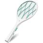 Intelabe Bug Zapper, Mosquito Killer USB Rechargeable Electric Fly Swatter for Home, Outdoor, Powerful 4000V Grid, Detachable Flashlight, LED Light, Safe to Touch with 3-Layer Safety Mesh-White