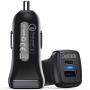 USB C PD Car Charger, 2Pack CHOETECH 36W Dual Port Fast Type C Car Adapter with 18W Power Delivery & Quick Charge 3.0 for iPhone SE/11/11 Pro/11 Pro Max/XS,Samsung S20/Note 10/S10, iPad Pro 2020