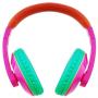 Rockpapa Comfort+ Adjustable Over Ear Headphones Earphones with Microphone In-line Volume for Adults Kids Childs Teens, SmartPhones Laptops DVD MP3/4 Surface iPhone iPod iPad Macbook Pink Orange Green