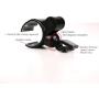 Koomus Air Vent Universal Smartphone Car Mount Holder Cradle for all iPhone and Android devices - Retail Packaging - Black