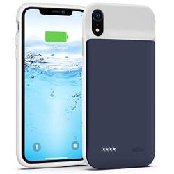 Lonlif Battery Case for iPhone XR, 5000mAh Portable Protective Charging Case, Extended Rechargeable Battery Pack Charger Case Compatible with iPhone XR (6.1 inch) (Blue)