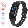 Nalite Fitness Tracker Temperature Test Bracelet IP68 Waterproof Smart Watches with Multi-Sport Mode/ Heart Rate/ Blood Oxygen/ Step Recording/ Calorie Function/ Information Push for Men and Women