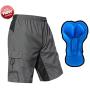 EZRUN Mens 3D Padded Mountain Bike Shorts Lightweight MTB Cycling Shorts