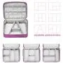 Portable Electronic Organizer Travel Accessories Cable Bag Universal Cord Storage Case Carrying for Charging Cable, Cell Phone, Power Bank,Mini Tablet(Pink) Portable Electronic Organizer Travel Accessories Cable Bag Universal Cord Storage Case Carrying for Charging Cable, Cell Phone, Power Bank,Mini Tablet(Pink)