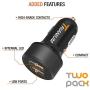 Trianium Car Charger 24W (2 Pack) Dual Charger Adapter, AtomicDrive SmartUSB Compatible iPhone 11 Pro Max/XR/XS Max/X/8/7/6/SE Plus, iPad Pro/Air2/Mini,Galaxy S20,Note 10,LG,Nexus, HTC,Huawei,and More