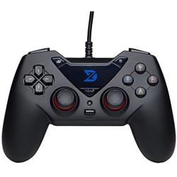 ZD-C Wired Gaming Controller USB Gamepad for PC(Windows XP/7/8/10) & Playstation 3 & Android & Steam (C-Black)