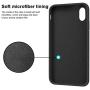 iPhone Xs Max Case, Anuck Soft Silicone Gel Rubber Bumper Case Anti-Scratch Microfiber Lining Hard Shell Shockproof Full-Body Protective Case Cover for Apple iPhone Xs Max 6.5" 2018 - Black