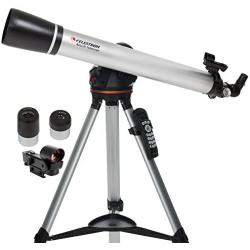 Celestron - 80LCM Computerized Refractor Telescope - Telescopes for Beginners - 2 Eyepieces - Full-Height Tripod - Motorized Altazimuth Mount - Large 80mm Refractor Reflector