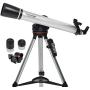 Celestron - 80LCM Computerized Refractor Telescope - Telescopes for Beginners - 2 Eyepieces - Full-Height Tripod - Motorized Altazimuth Mount - Large 80mm Refractor Reflector