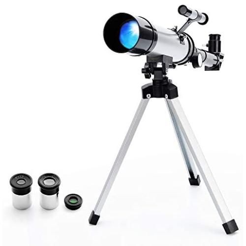 Telescope Star Finder with Tripod F36050 HD Zoom Monocular Space Astronomical Spotting Scope for Kids and Beginner (Small)