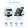 [2 Pack] 15W Wireless Charger, Seneo Type-C Fast Charging Pad and Stand, Fast Charging for Iphone 11 Pro Max/XS Max/XR/X/8P/New Airpods, Galaxy Note10/9/S10/S9, LG V30/V40, (No AC Adapter)