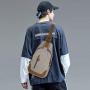 Canvas Sling Bag Small Crossbody Backpack Shoulder Casual Daypack Rucksack for Men Women Outdoor Cycling Hiking Travel