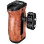 UURig Side Wooden Handle Grip, Universal Camera Cage Handle with Cold Shoe Mount 1/4 Srew Compatible with DSLR Sony A7III/A7RIII/A7M3/A6400/A6500/A6600 Cage